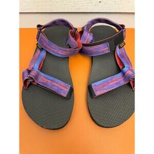 Teva Original Universal Purple Tie Dye Sandals Womens 8 Purple Hiking 1127475